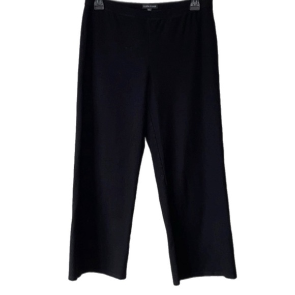 Eileen Fisher Cropped Wide Leg Viscose Blend Pants - Picture 1 of 12